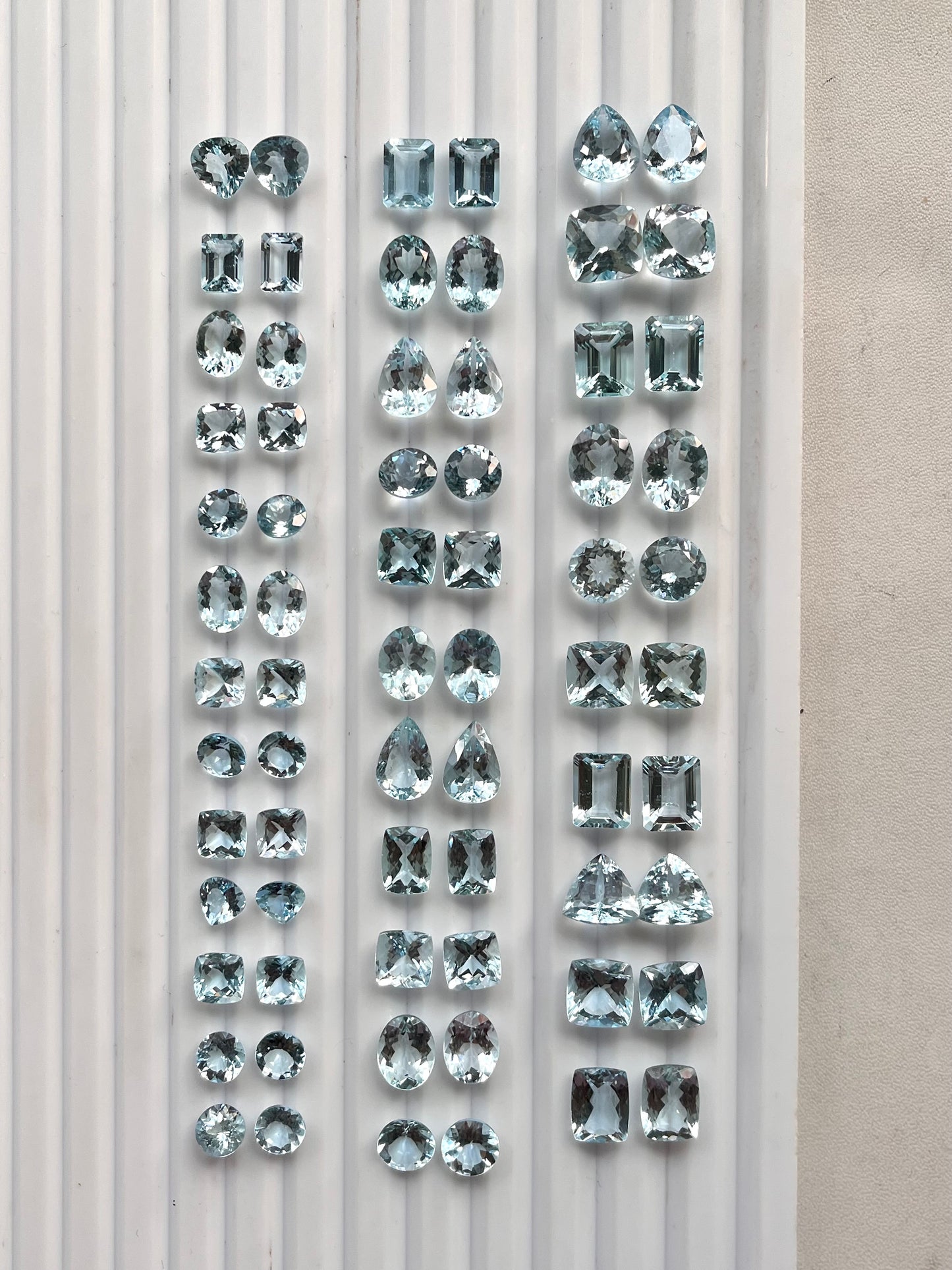 Natural Aquamarine Gemstone Pair | Aquamarine for Earrings