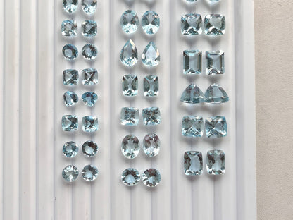 Natural Aquamarine Gemstone Pair | Aquamarine for Earrings