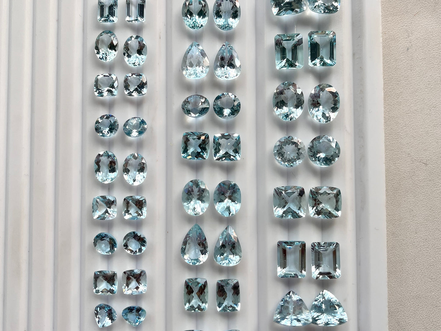 Natural Aquamarine Gemstone Pair | Aquamarine for Earrings