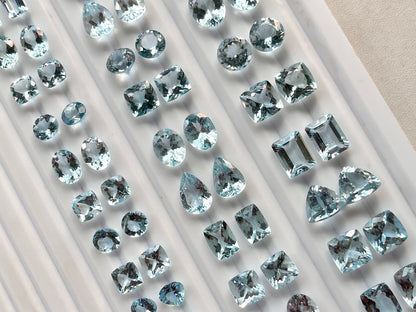 Natural Aquamarine Gemstone Pair | Aquamarine for Earrings