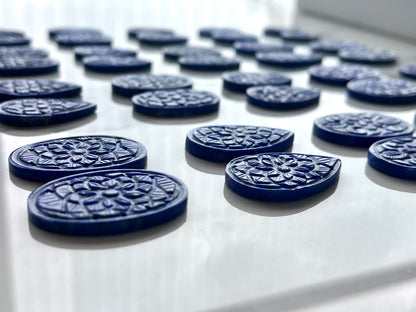 Natural Lapis Lazuli Carved Pair
