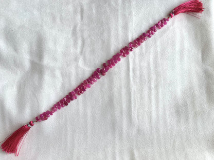 Ruby (Jhonson Mines) smooth pear beads