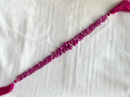 Ruby (Jhonson Mines) smooth drops