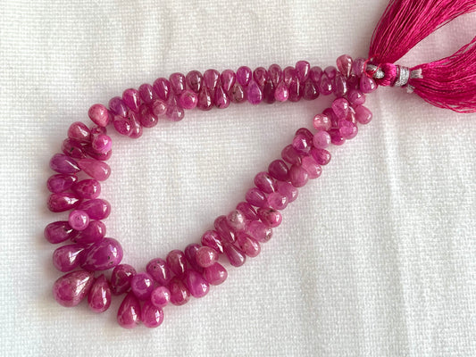 Ruby (Jhonson Mines) smooth drops