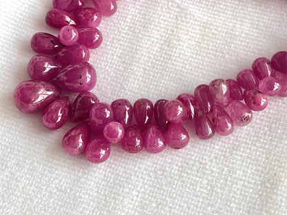 Ruby (Jhonson Mines) smooth drops