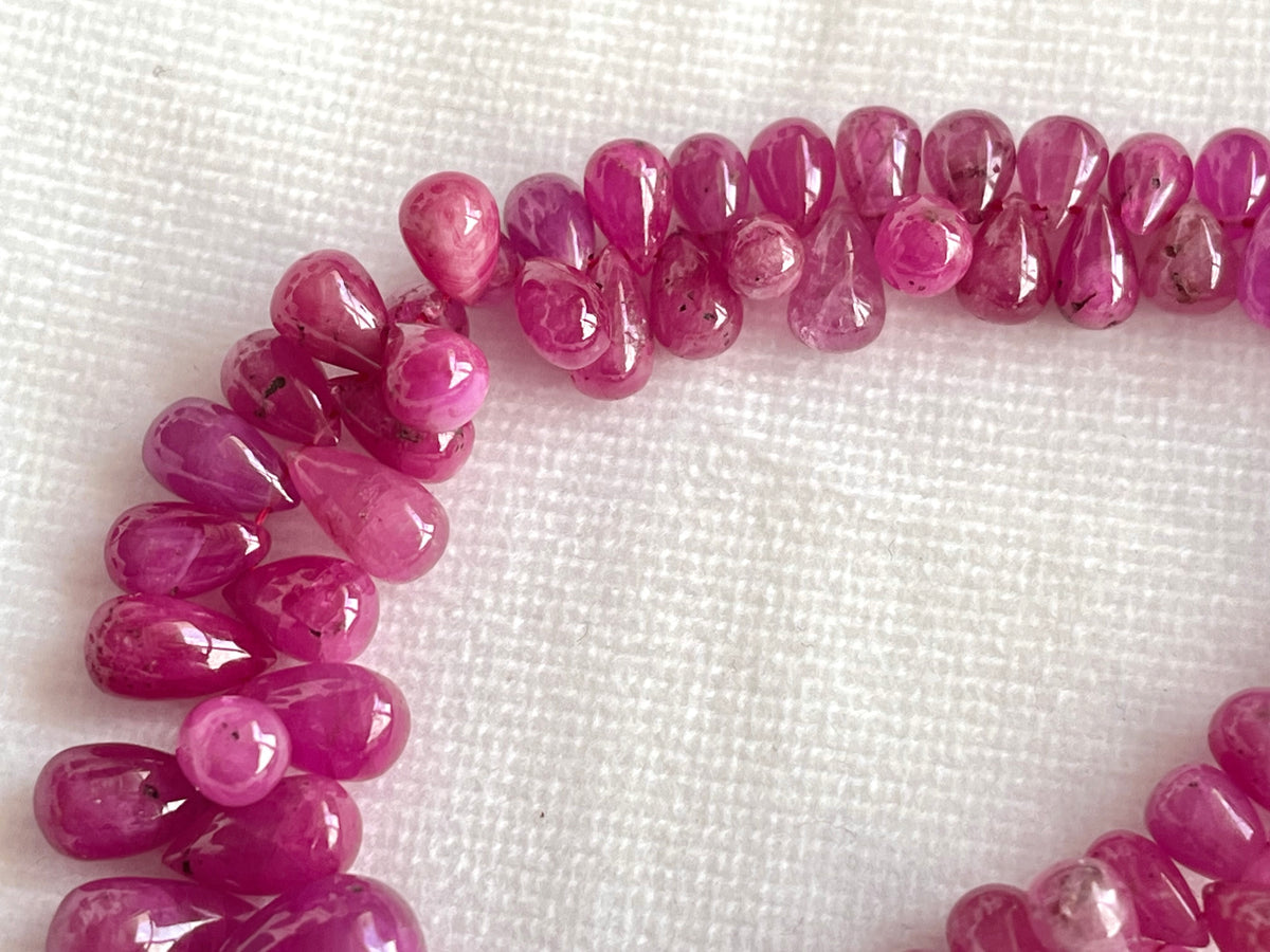 Ruby (Jhonson Mines) smooth drops