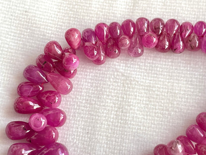 Ruby (Jhonson Mines) smooth drops