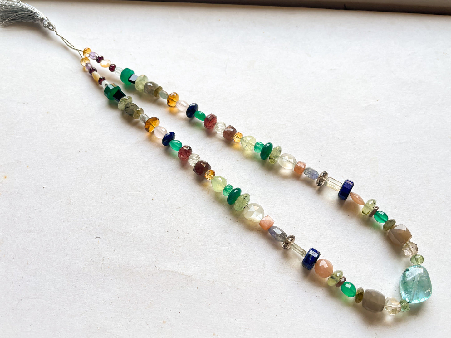 Mix Natural Gemstones Strand, Multi-Shape Gemstone Pair Necklace,SET 10-20