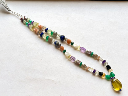 Mix Natural Gemstones Strand, Multi-Shape Gemstone Pair Necklace,SET 10-20