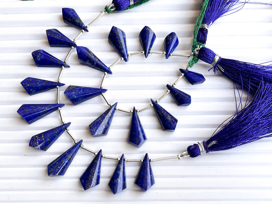 Natural Lapis lazuli Cone shape beads