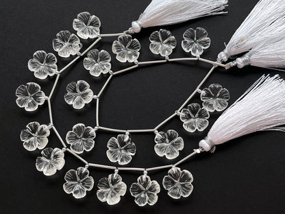 Crystal Flower Carving Beads