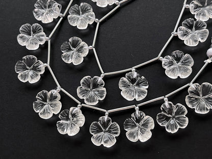 Crystal Flower Carving Beads