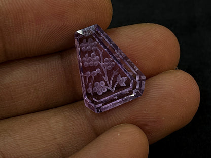 Amethyst Fabulous Handcarved Fantasy cut carving