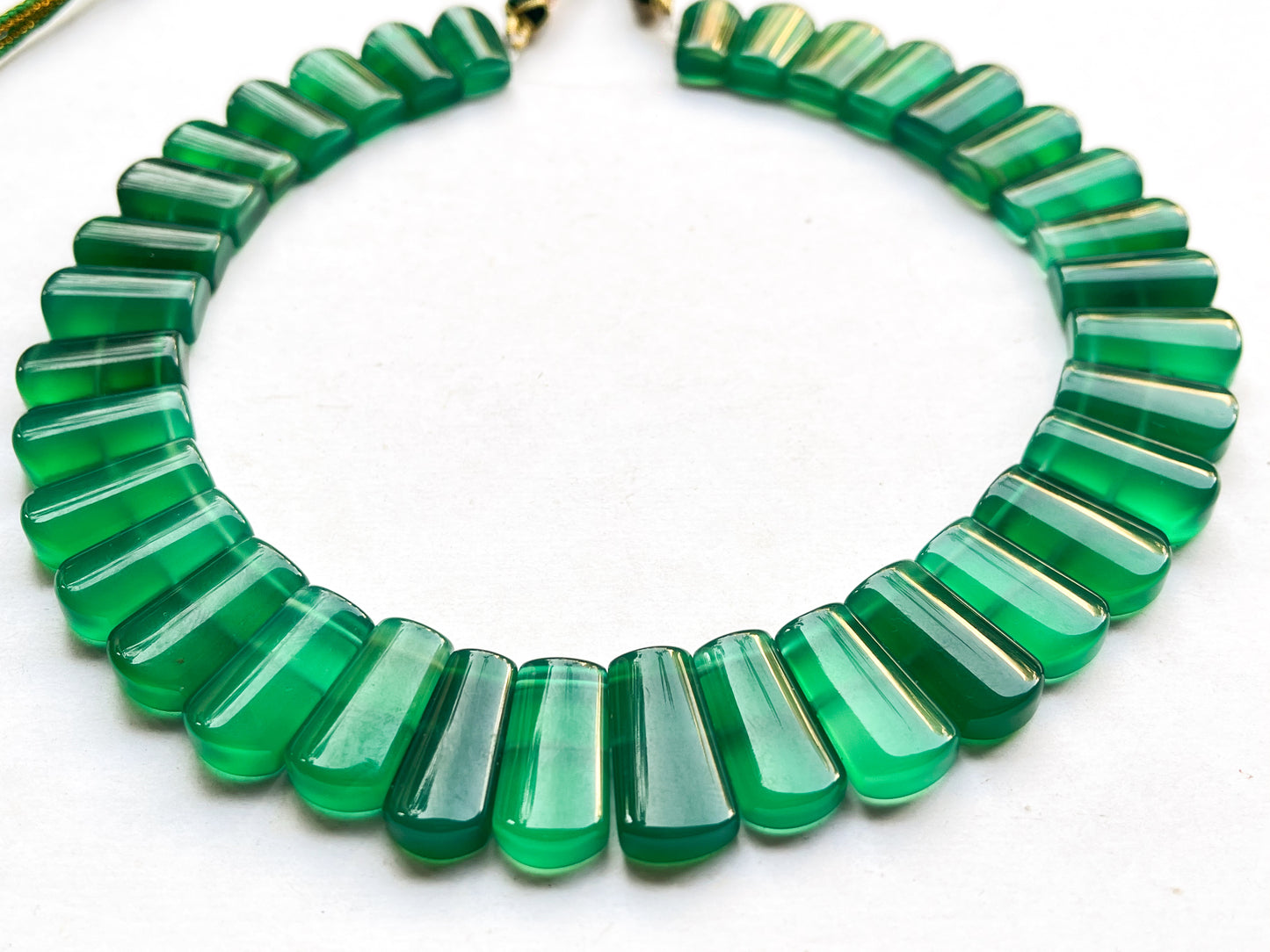 Green Onyx Bib Necklace, Cleopatra Egyptian Necklace, Fancy Beach Jewelry, Green Onyx Choker, Handmade Length Adjustable Green Onyx Necklace