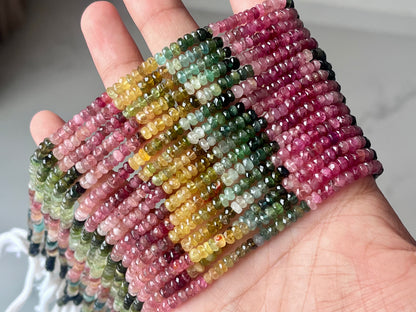 Natural Tourmaline Faceted Faceted Beads