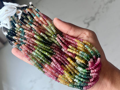 Natural Tourmaline Faceted Faceted Beads