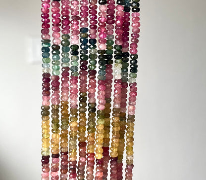 Natural Tourmaline Faceted Faceted Beads