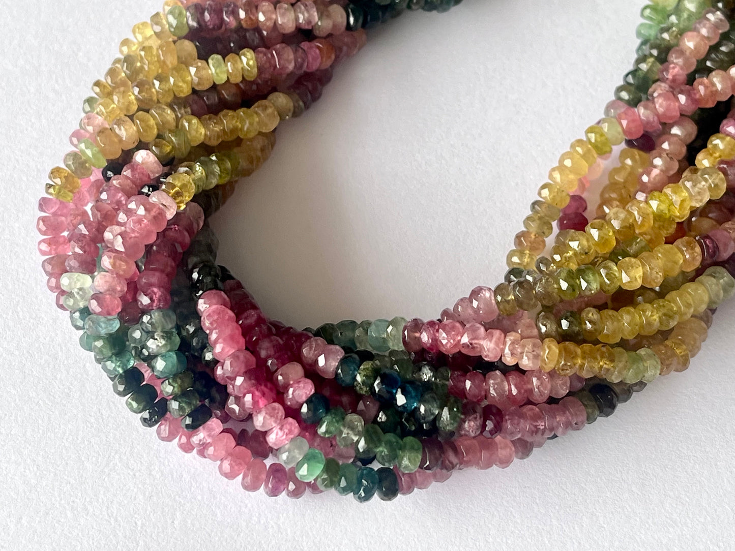 Natural Tourmaline Faceted Faceted Beads