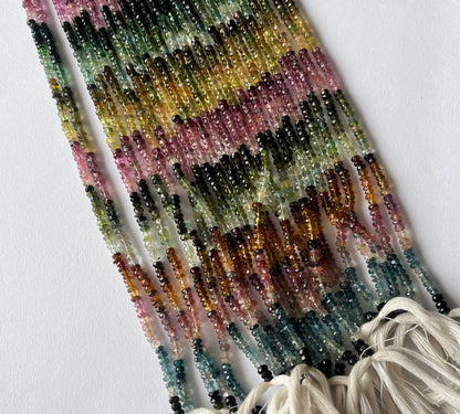 Natural Tourmaline Faceted Faceted Beads