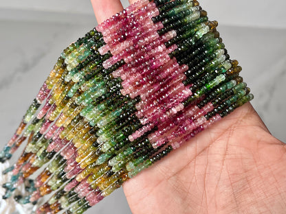 Natural Tourmaline Faceted Faceted Beads