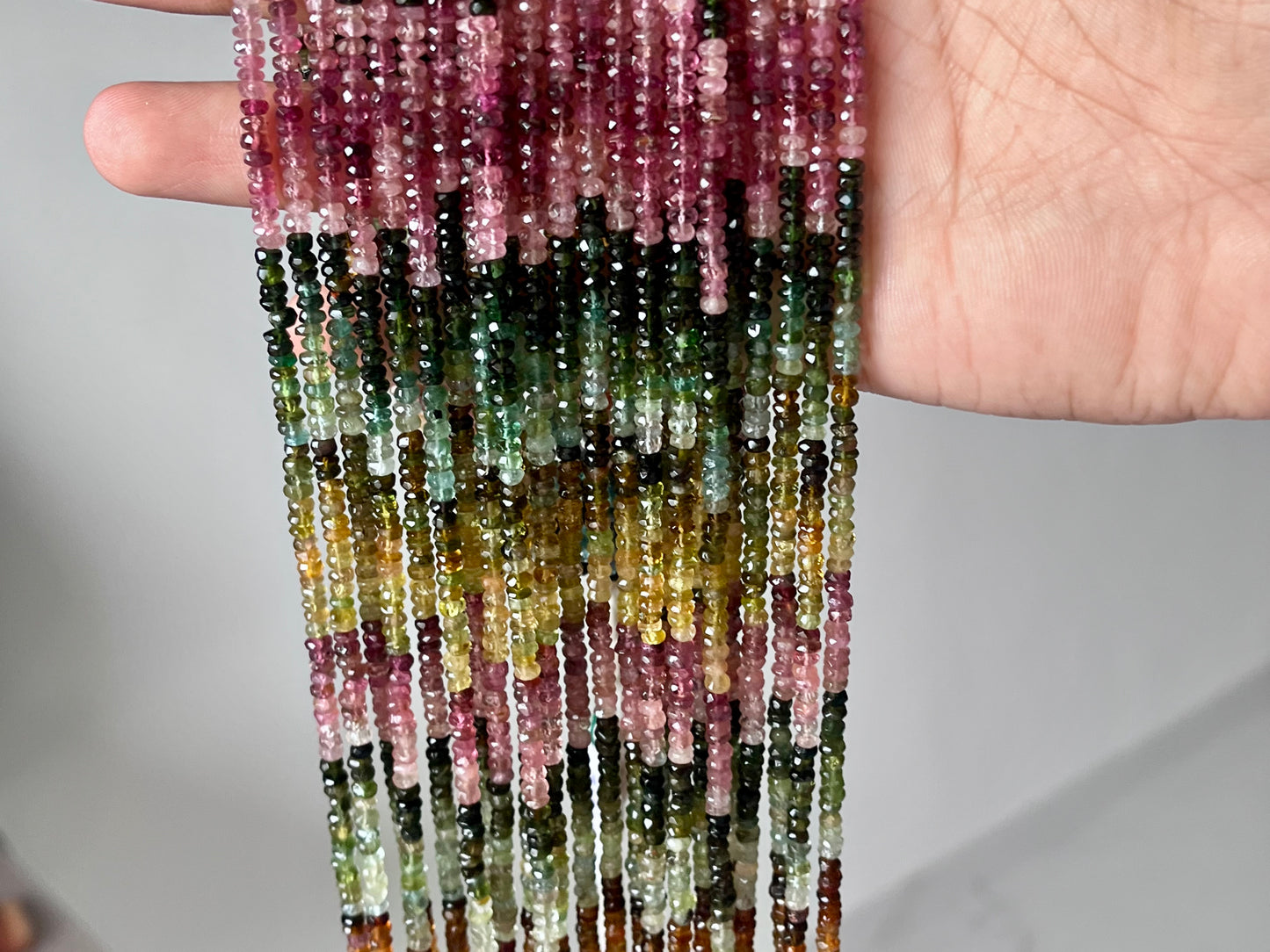 Natural Tourmaline Faceted Faceted Beads