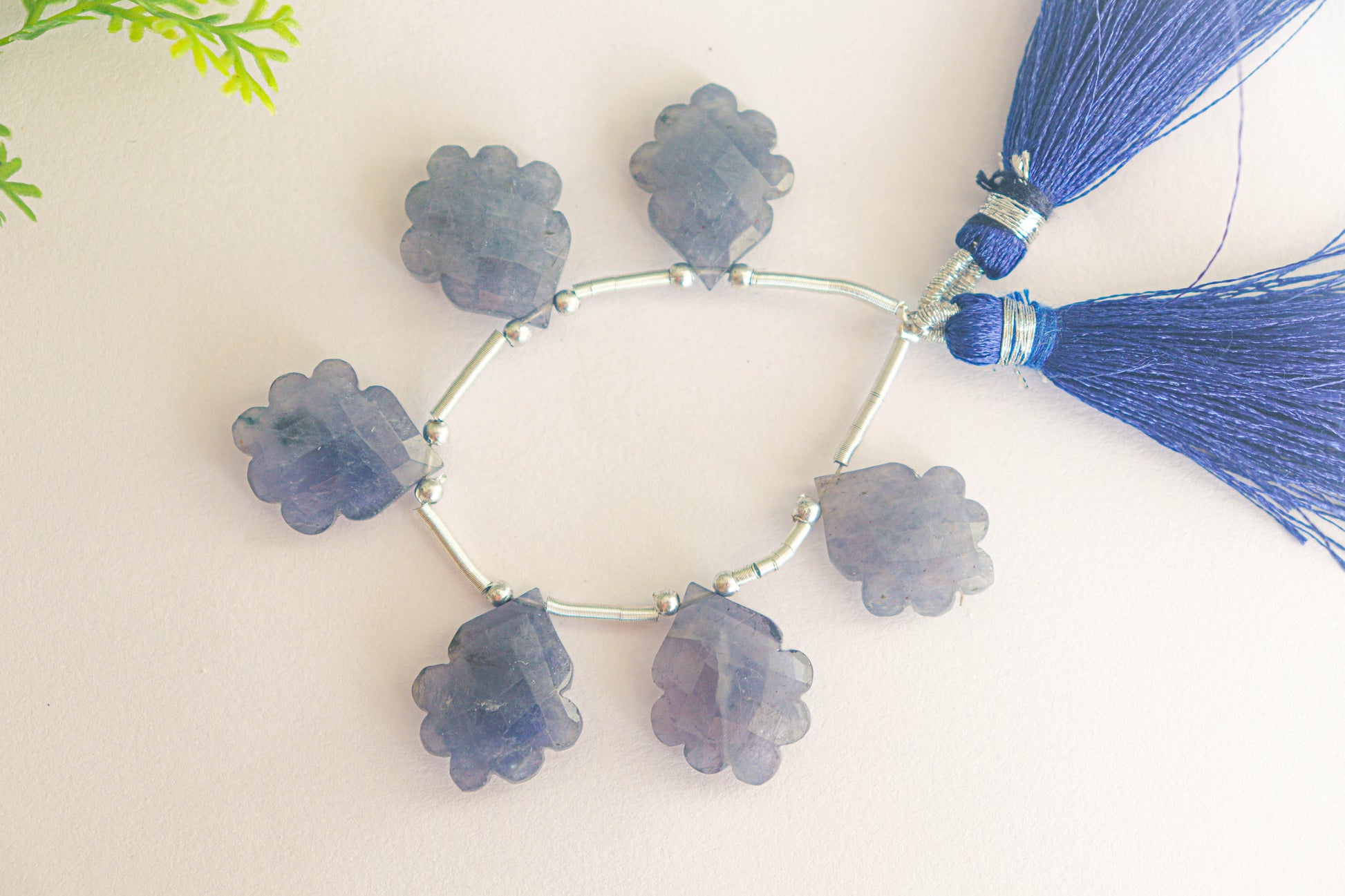 Iolite Pear Flower Shape Briolette Beads Beadsforyourjewelry