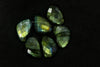 LABRADORITE ROSE CUT Cabochon Uneven Shape | 15x22mm | 6 Pieces | Natural Gemstone Beads for Jewelry Making Beadsforyourjewelry