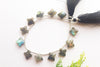 Labradorite Fancy Flower Shape | 14x14mm | 12 Pieces | 7 inch String | Natural Gemstone | Beadsforyourjewellery Beadsforyourjewelry