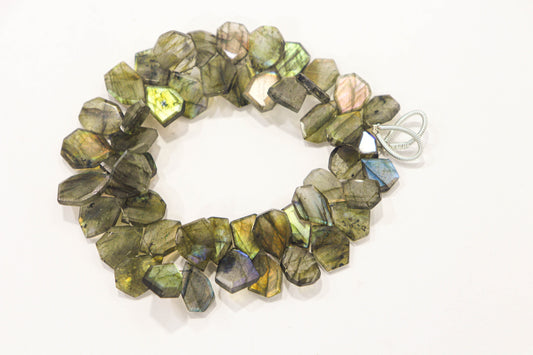 Labradorite gemstone Slice cut beads Beadsforyourjewelry
