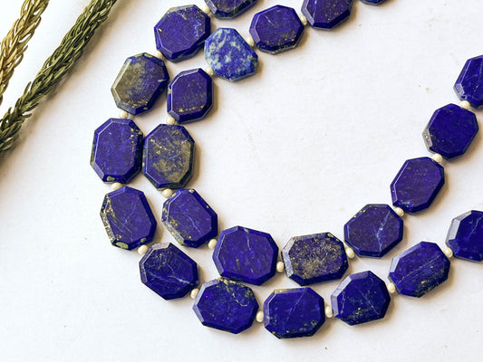 Lapis Lazuli Fancy Crown Cut Beads Beadsforyourjewelry