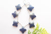 Lapis Lazuli Fancy Flower Shape | 22x22mm | 7 Pieces | 7 inch String | Natural Gemstone | Beadsforyourjewellery Beadsforyourjewelry