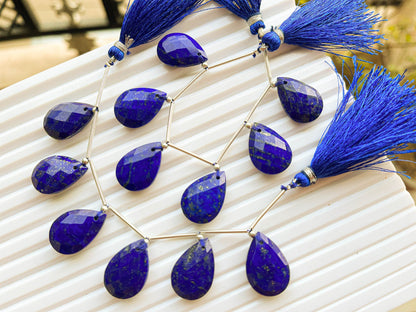 Lapis Lazuli Pear Shape Faceted Briolette Beads Beadsforyourjewelry