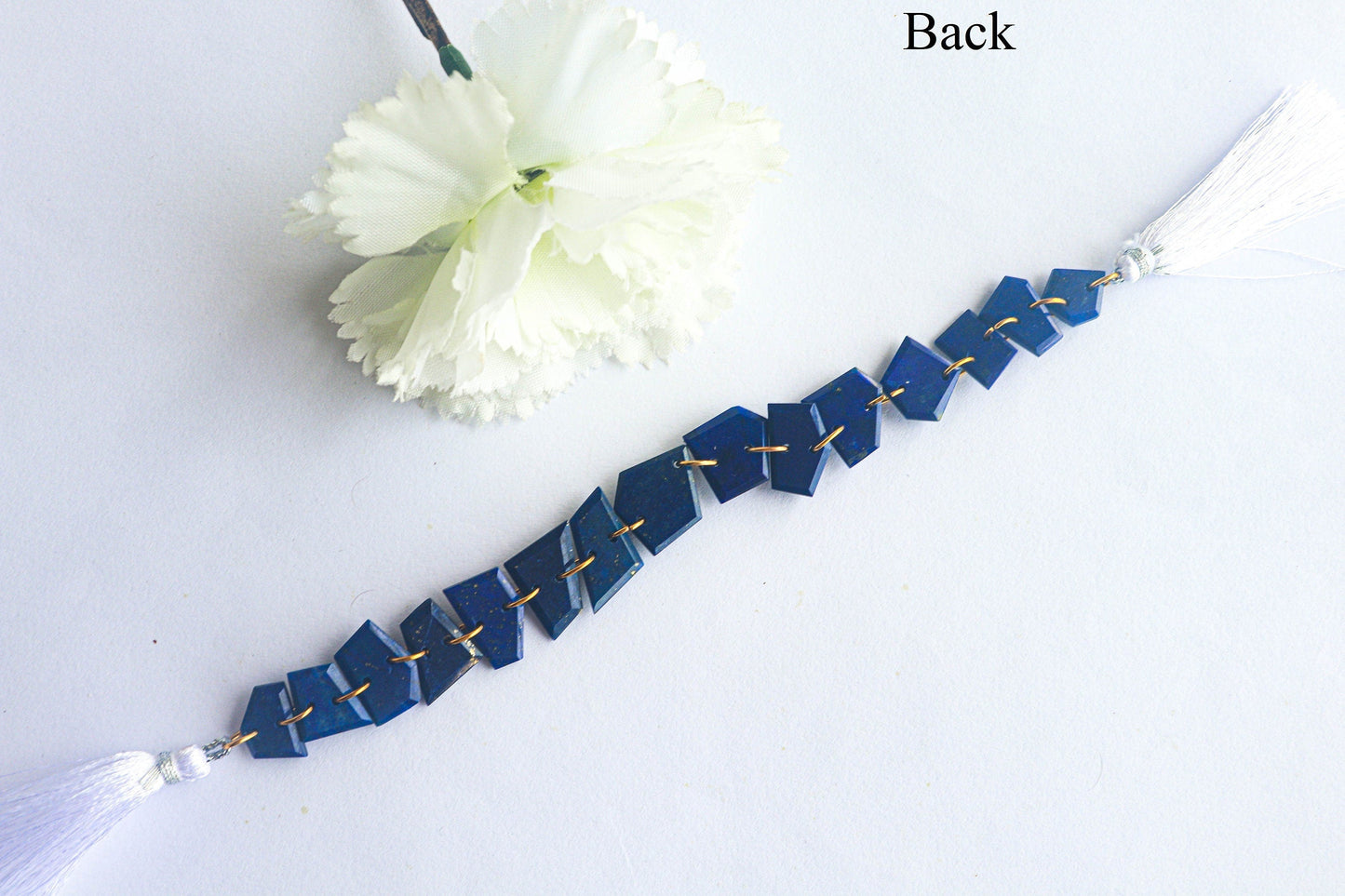 Lapis Lazuli Uneven Shape Faceted Double Drill Bead | 9x13mm to 13x14mm | 15 Pieces | 6 Inch | Natural Gemstone Beads | Beadsforyourjewelry Beadsforyourjewelry