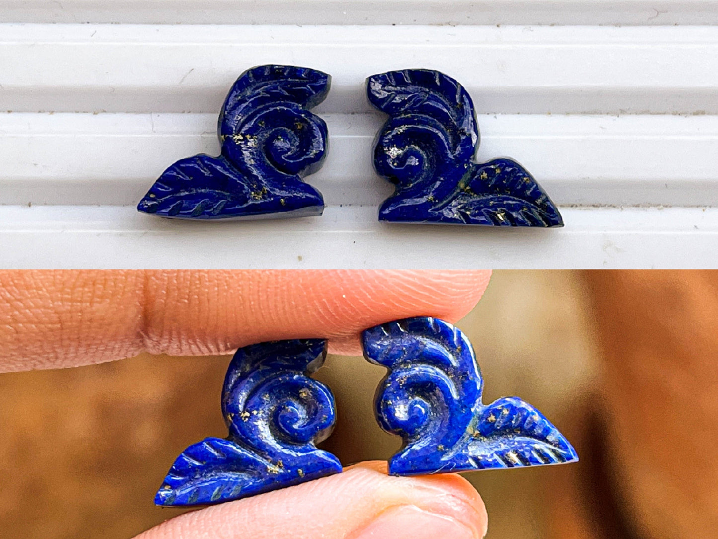 Lapis Lazuli Window Carving Beadsforyourjewelry