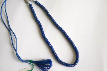 Lapis Lazuli beads Heishi, 7mm size, Full Strand, Lapis lazuli Heishi, Lapis Lazuli Beads, 18 inch long, Lapis lazuli smooth beads Beadsforyourjewelry