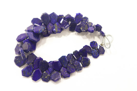 Lapis Lazuli gemstone Slice cut beads Beadsforyourjewelry