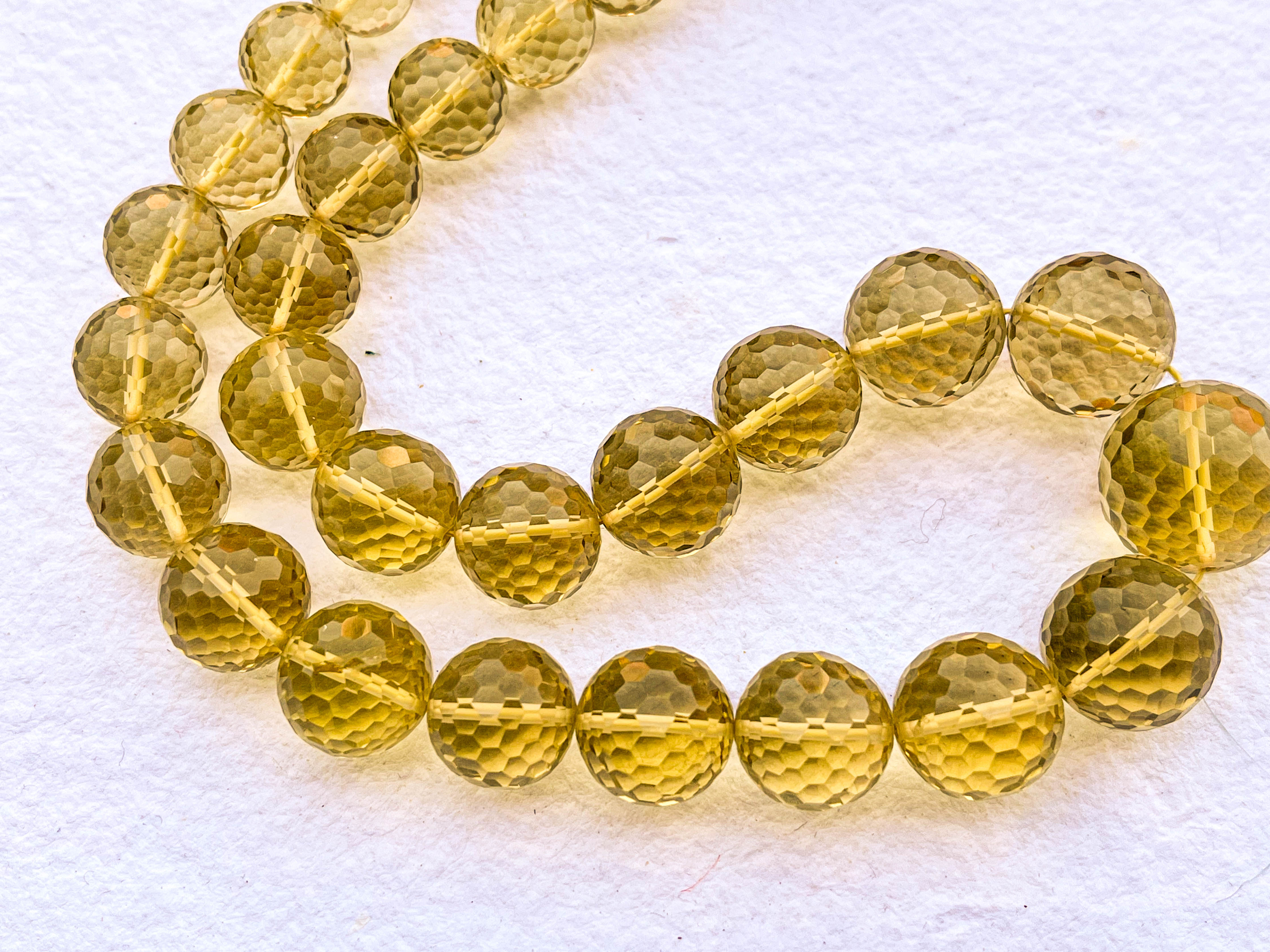 Lemon Quartz Faceted Ball Shape Beads Beadsforyourjewelry