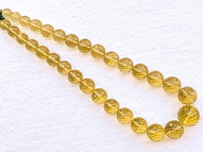 Lemon Quartz Faceted Ball Shape Beads Beadsforyourjewelry