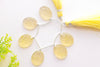 Lemon Quartz Oval Shape Flower Carving Beads Beadsforyourjewelry