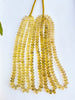 Lemon Quartz Smooth Rondelle Beads Beadsforyourjewelry