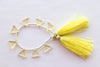 Lemon Quartz Triangle Shape Faceted Beads | 13x13mm |  8 Pieces | Natural Lemon Quartz | Beadsforyourjewellery Beadsforyourjewelry
