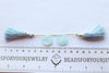 Milky Aquamarine Smooth Flat Pear Briolette | 18x18mm | 2 Pieces / Pair | Natural Aquamarine Gemstone |  Beadsforyourjewellery Beadsforyourjewelry