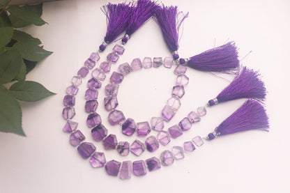 Moss Amethyst Crown Cut Beads Beadsforyourjewelry