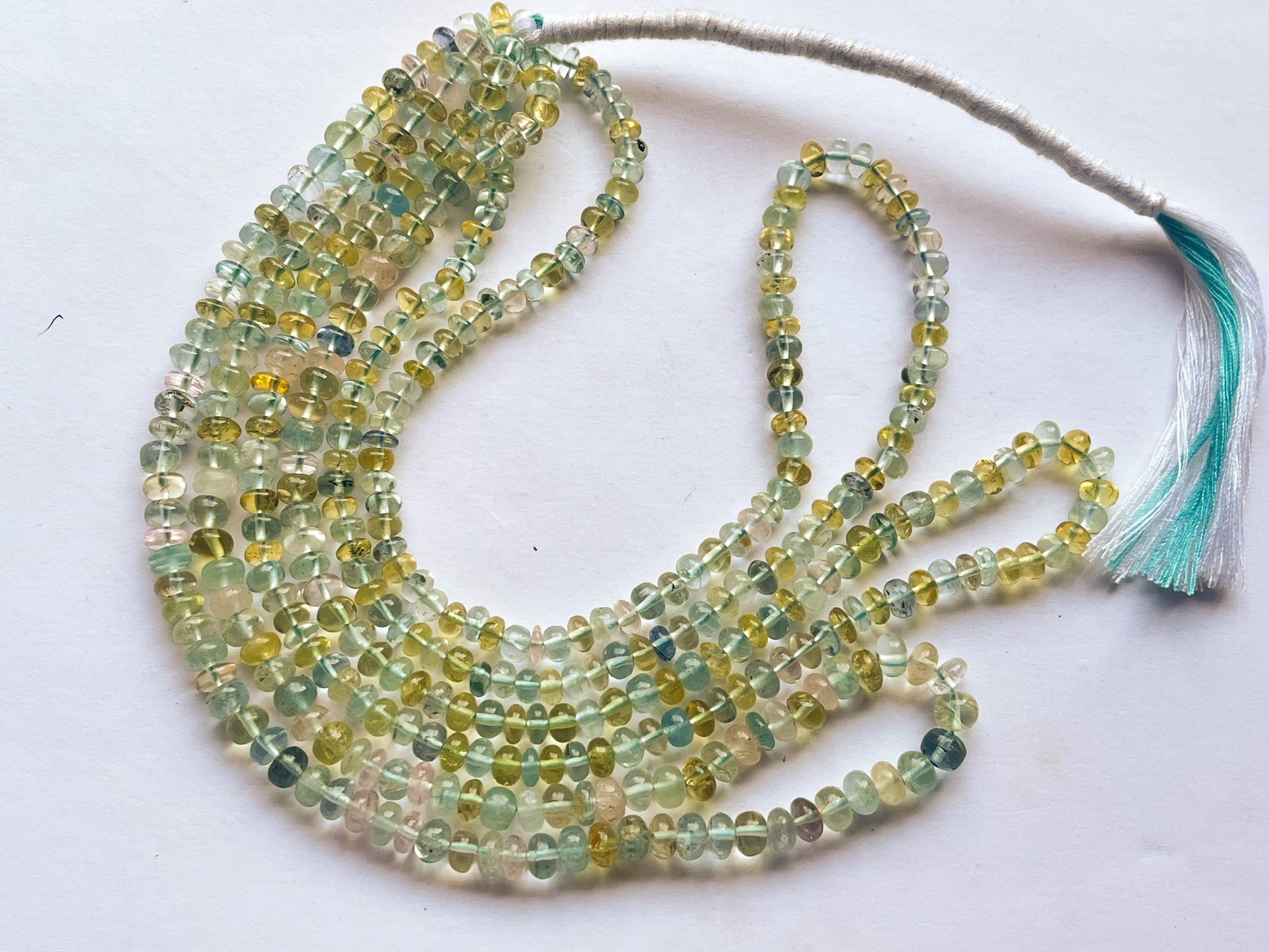 Multi Aquamarine Rondelle Beads Beadsforyourjewelry