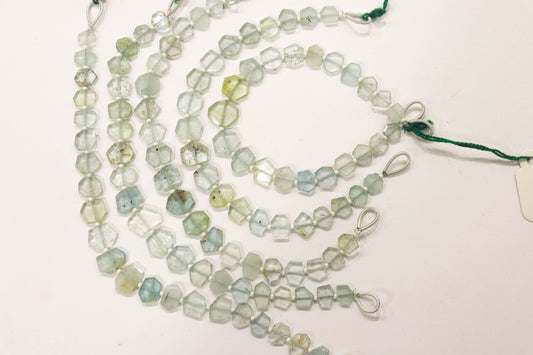 Multi Aquamarine gemstone Crown cut beads Beadsforyourjewelry
