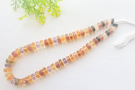 Multi Gemstone Faceted Tire Shape Beads Beadsforyourjewelry