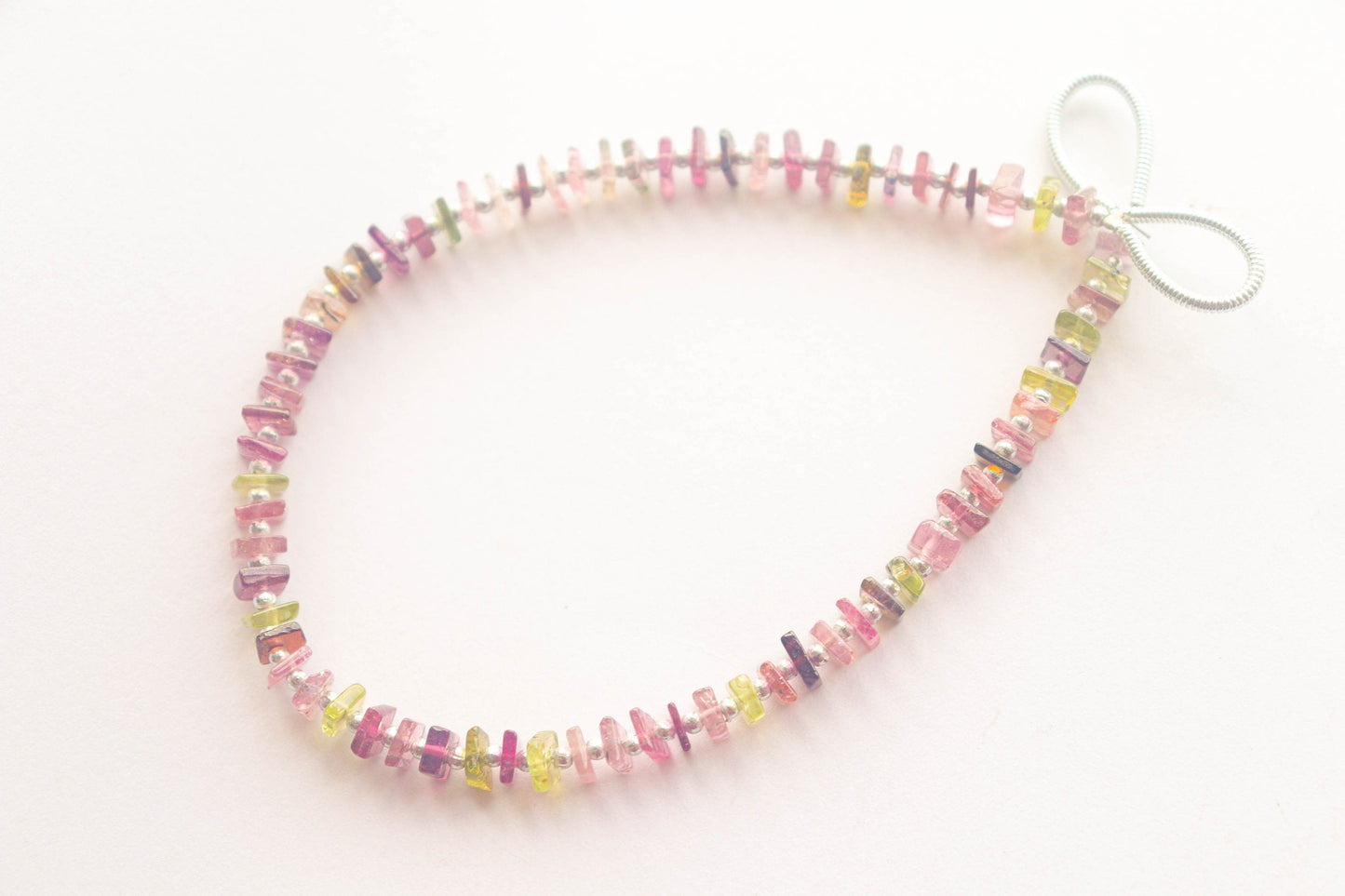 Multi Tourmaline Beads Smooth Square shape Heishi beads | 4mm | 8 Inch | Natural Tourmaline Gemstone Beads for Jewelry Making Beadsforyourjewelry