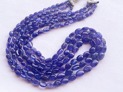 Natural AAA+ Tanzanite Smooth Tumble or Nuggets Shape Beads | 20 inch Beadsforyourjewelry