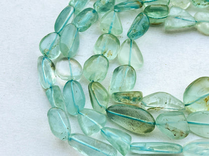Natural Aquamarine (No Heat, No Treat) Smooth Nuggets Shape Beads Beadsforyourjewelry