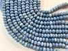 Natural Blue Opal Smooth Rondelle Shape Beads Beadsforyourjewelry